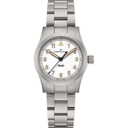 Hamilton Khaki Field Quartz 33 Stainless Steel / White / Bracelet