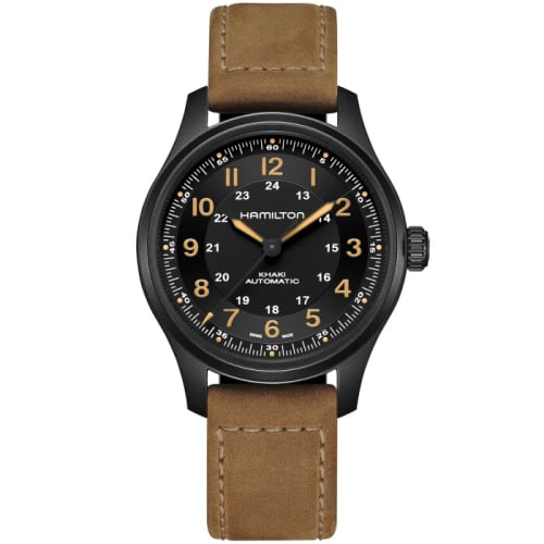 Hamilton Khaki Field Titanium Auto 42 PVD / Black