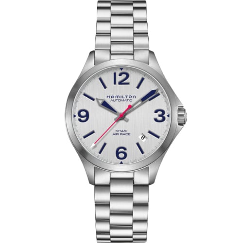 Hamilton Khaki Aviation Air Race Auto 38 Grey / Bracelet