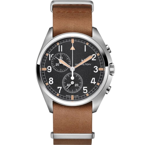Hamilton Khaki Aviation Pilot Pioneer Chrono Quartz / NATO