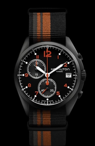 Hamilton Khaki Aviation Pilot Pioneer Chrono Quartz Volcano