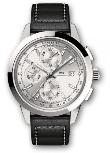IWC Schaffhausen Ingenieur Chronograph Custom Stainless Steel / Silver-Rhodium / Calf
