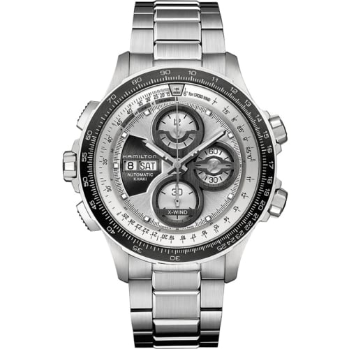 Hamilton Khaki Aviation X-Wind Automatic Silver / Bracelet