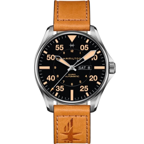 Hamilton Khaki Pilot Day-Date Auto 46 Stainless Steel / Black