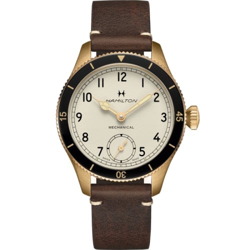 Hamilton Khaki Aviation Khaki Aviation Pilot Pioneer Mechanical 43 Bronze / White