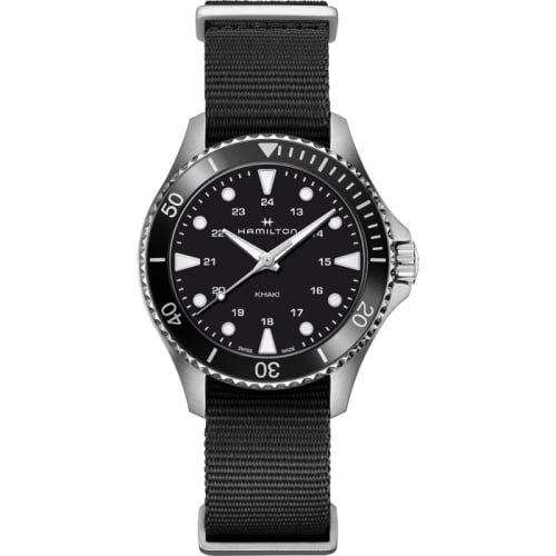 Hamilton Khaki Navy Scuba Quartz 37 Stainless Steel / Black / NATO