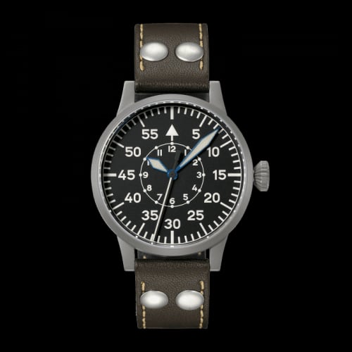 Laco Pilot Watch Original Kempten Stainless Steel / Black