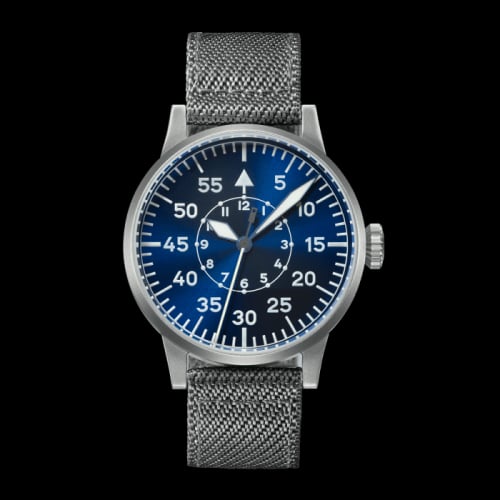 Laco Pilot Watch Original Paderborn Blaue Stunde Stainless Steel / Blue