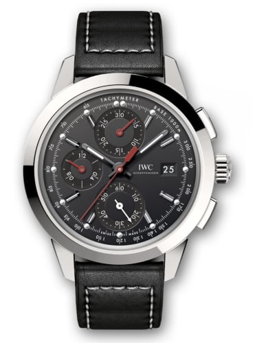 IWC Schaffhausen Ingenieur Chronograph Custom Stainless Steel / Black-Red / Calf