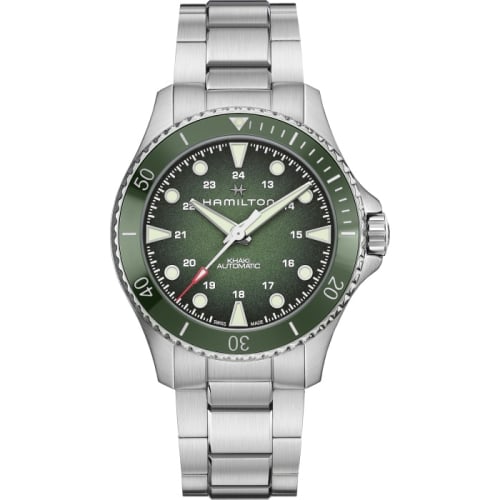 Hamilton Khaki Navy Scuba Auto 43 Stainless Steel / Green - Gradient / Bracelet