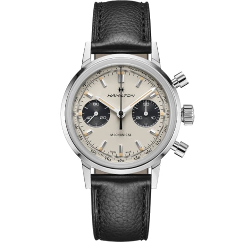 Hamilton Intra-Matic Chronograph H Stainless Steel / White