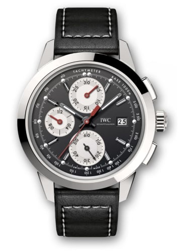 IWC Schaffhausen Ingenieur Chronograph Custom Stainless Steel / Black-Silver-Red / Calf
