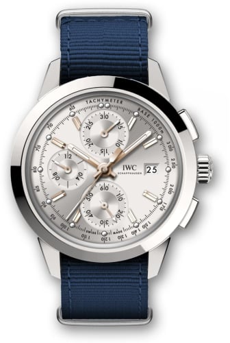 IWC Schaffhausen Ingenieur Chronograph Custom Stainless Steel / Silver-Gold / NATO