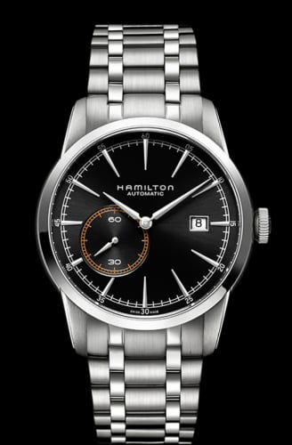 Hamilton Railroad 42 Small Second Auto Stainless Steel / Black / Bracelet