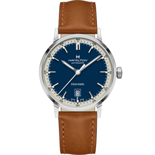 Hamilton Intra-Matic 40 Stainless Steel / Blue