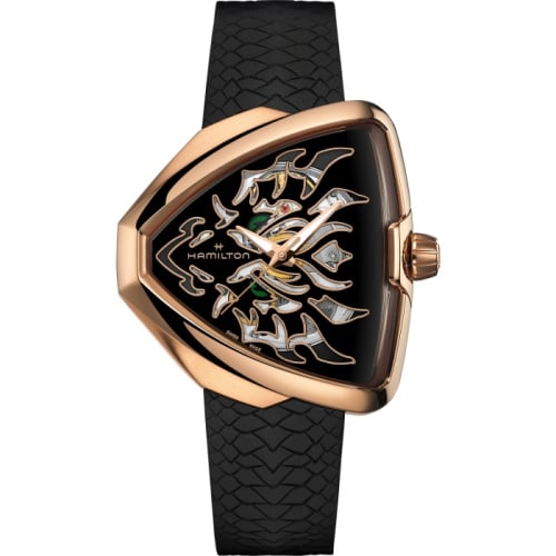 Hamilton Ventura Elvis80 Skeleton Dragon / Rose Gold