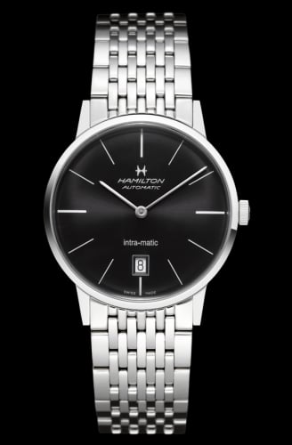 Hamilton Intra-Matic 38 Stainless Steel / Black / Bracelet