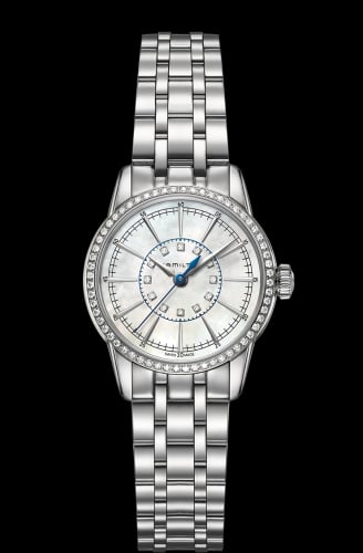 Hamilton Railroad Lady 28 Quartz Stainless Steel - Diamond / MOP / Bracelet