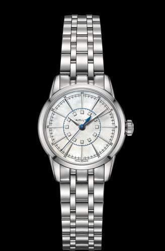 Hamilton Railroad Lady 28 Quartz Stainless Steel / MOP / Bracelet