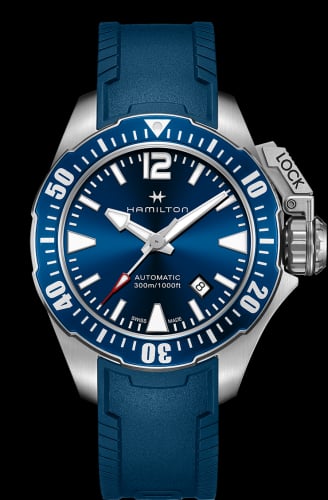 Hamilton Frogman Auto 42 Stainless Steel / Blue / Rubber
