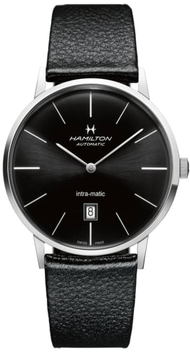 Hamilton Intra-Matic 42 Stainless Steel / Black / Strap