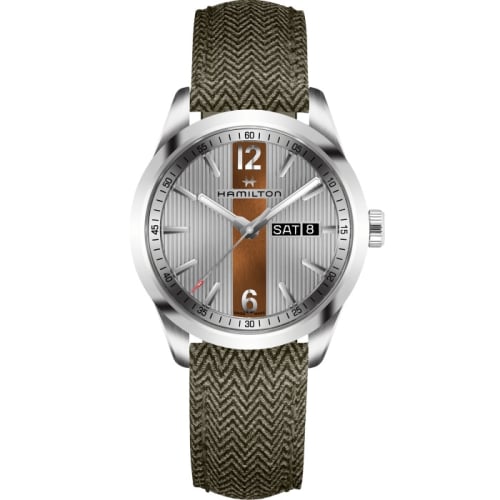 Hamilton Broadway Day Date Quartz Steel / Grey