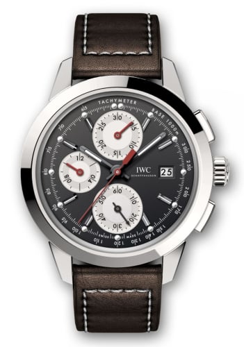 IWC Schaffhausen Ingenieur Chronograph Custom Stainless Steel / Black-Silver-Red / Calf