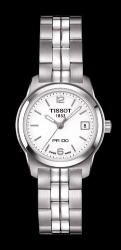 Tissot PR 100 Quartz 24.5 Stainless Steel / White / Bracelet