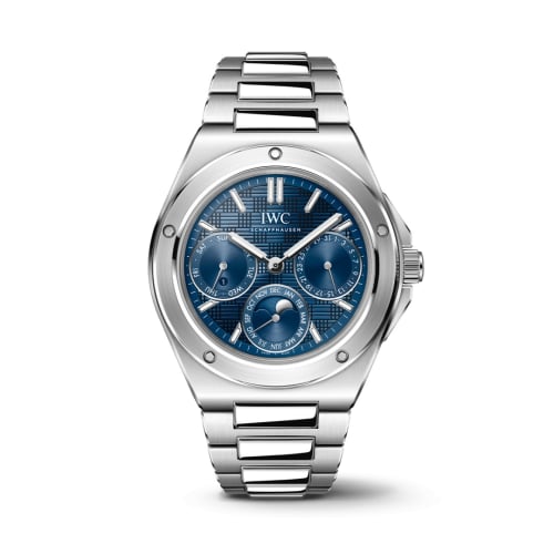 IWC Schaffhausen Ingenieur Perpetual Calendar Stainless Steel / Blue