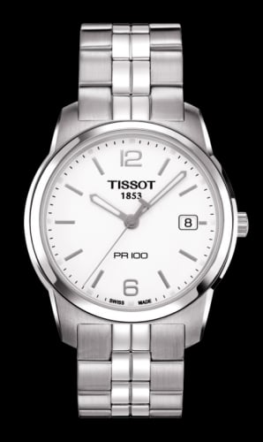 Tissot PR 100 Quartz 38 Stainless Steel / White / Bracelet