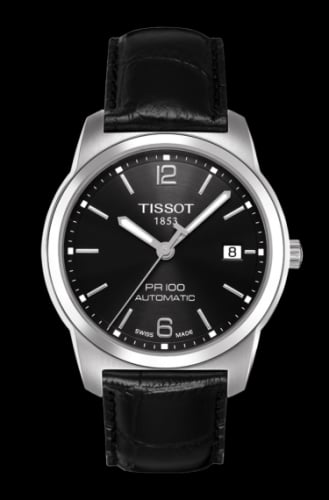 Tissot PR 100 Automatic 38 Stainless Steel / Black / Strap