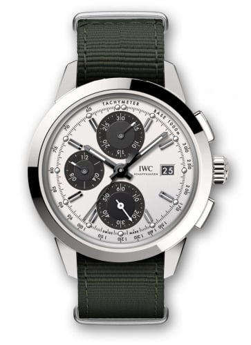 IWC Schaffhausen Ingenieur Chronograph Custom Stainless Steel / Silver-Black-Black / NATO