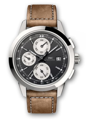 IWC Schaffhausen Ingenieur Chronograph Custom Stainless Steel / Black-Silver-Black / Calf
