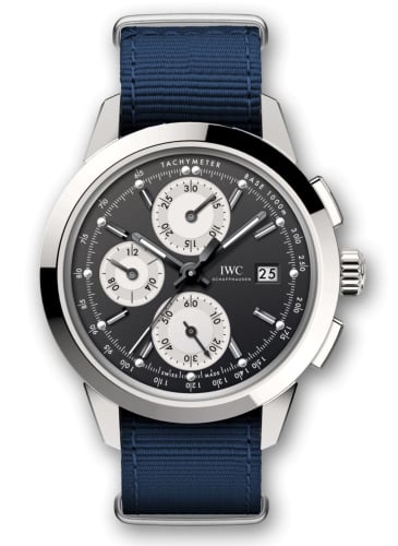 IWC Schaffhausen Ingenieur Chronograph Custom Stainless Steel / Black-Silver-Black / NATO