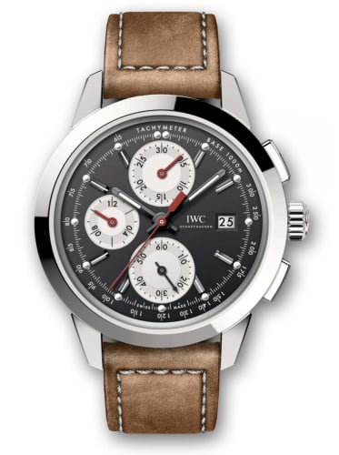 IWC Schaffhausen Ingenieur Chronograph Custom Stainless Steel / Black-Silver-Red / Calf