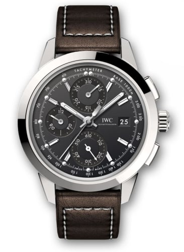 IWC Schaffhausen Ingenieur Chronograph Custom Stainless Steel / Black-Rhodium / Calf