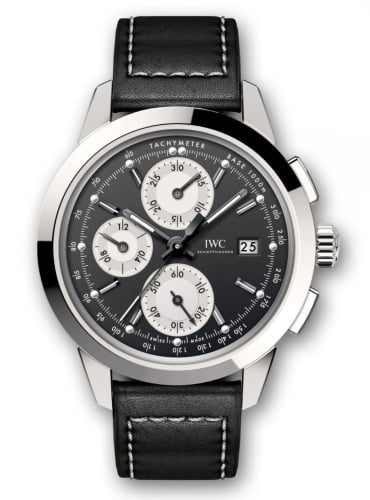 IWC Schaffhausen Ingenieur Chronograph Custom Stainless Steel / Black-Silver-Black / Calf