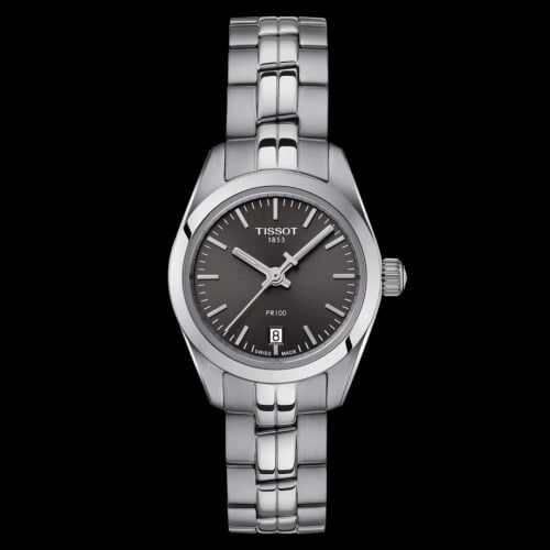 Tissot PR 100 Quartz 25 Stainless Steel / Grey / Bracelet