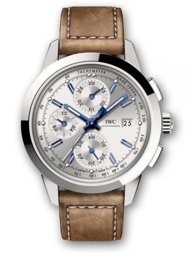 IWC Schaffhausen Ingenieur Chronograph Custom Stainless Steel / Silver-Blue / Calf