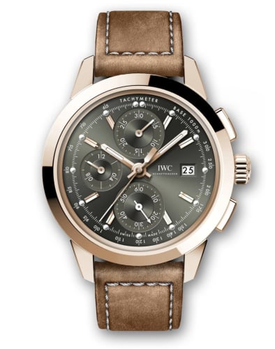 IWC Schaffhausen Ingenieur Chronograph Custom Red Gold / Green-Gold / Calf