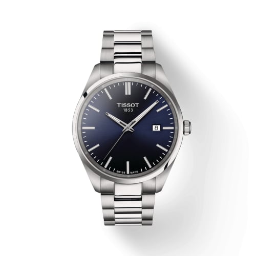 Tissot PR 100 Quartz 40 Stainless Steel / Blue / Bracelet