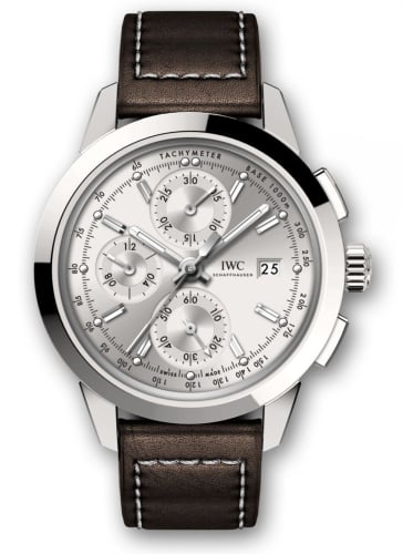IWC Schaffhausen Ingenieur Chronograph Custom Stainless Steel / Silver-Rhodium / Calf