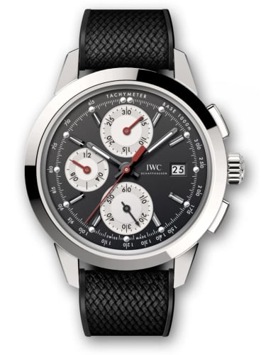 IWC Schaffhausen Ingenieur Chronograph Custom Stainless Steel / Black-Silver-Red / Rubber