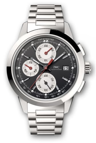 IWC Schaffhausen Ingenieur Chronograph Custom Stainless Steel / Black-Silver-Red / Rubber