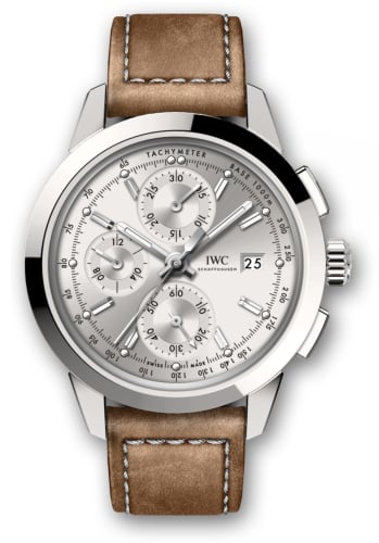 IWC Schaffhausen Ingenieur Chronograph Custom Stainless Steel / Silver-Rhodium / Calf