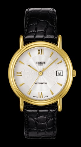 Tissot Carson Automatic 35.5 Yellow Gold / Silver / Strap