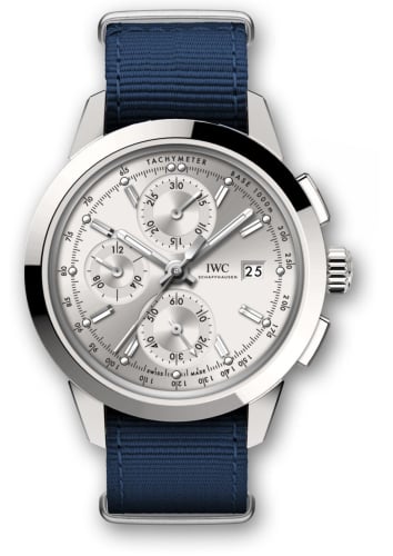 IWC Schaffhausen Ingenieur Chronograph Custom Stainless Steel / Silver-Rhodium / NATO