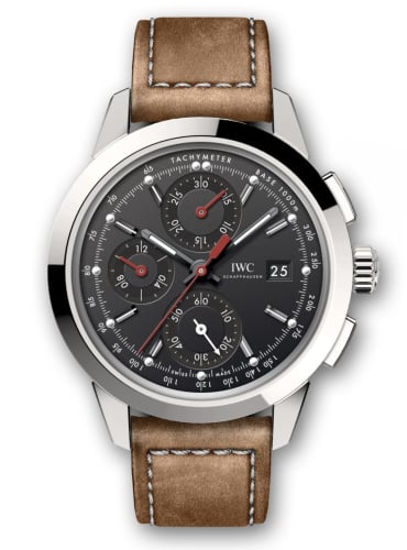 IWC Schaffhausen Ingenieur Chronograph Custom Stainless Steel / Black-Red / Calf