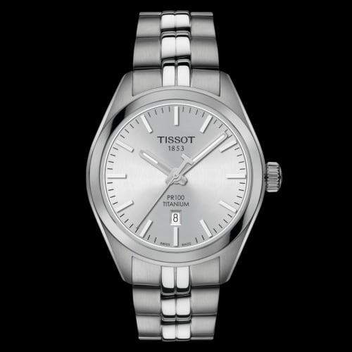Tissot PR 100 Quartz 33 Titanium / Silver / Bracelet
