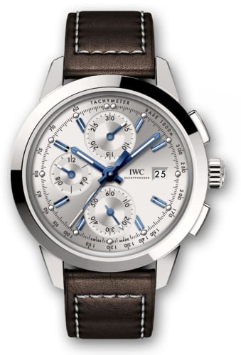 IWC Schaffhausen Ingenieur Chronograph Custom Stainless Steel / Silver-Blue/ Calf